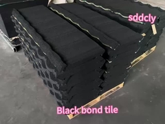 Custom Corrugated Roof Sheet Red Stone Coated Metal Tiles For Residential Industrial